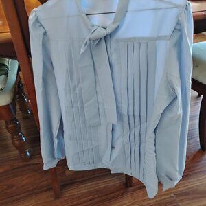 ladies Vintage long Sleeve Blouse size 14